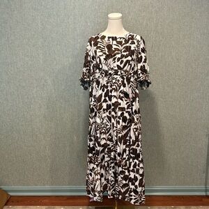 Ann Taylor Tropical Motif Dress